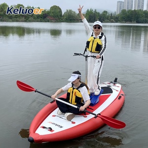 Tabla de Surf Inflable Ancha de PVC con Sistema para Pesca y Kayak - Product Image 4