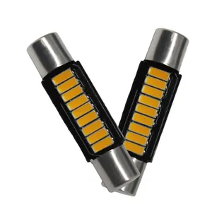 F2W LED New car LED reading light B6 29MM 4014 9SMD flat head double tip 31MM roof light