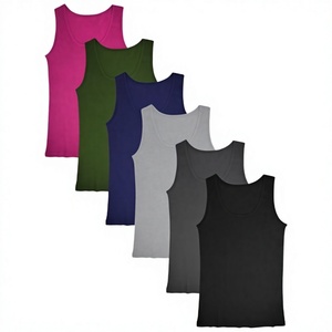 Women's Solid Color Knitted Tank <b>Tops</b> O-Neck Casual Sleeveless <b>Tops</b> Regular Length Plain Dyed Fabric - Product Image 2