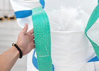 Sac conteneur jumbo en PP de qualité alimentaire FIBC avec sangles de stivage