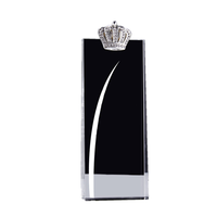 Honneur de Crystal Metal Crown Cheer Leading Dance K9 Crystal Plaque Award Crown Award Trophy
