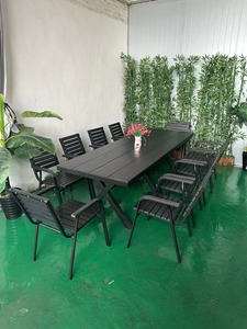 <span class=keywords><strong>Mesa</strong></span> moderna para patio al aire libre, combinación de sillas, <span class=keywords><strong>terraza</strong></span> de ocio, <span class=keywords><strong>plegable</strong></span>, al aire libre, balcón, jardín, <span class=keywords><strong>mesa</strong></span> de madera de plástico - Product Image 4