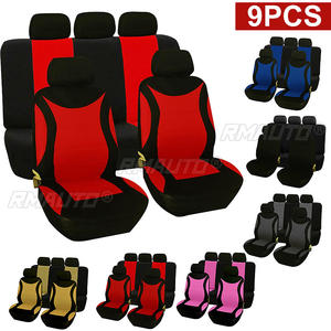 Juego de 9 Fundas Universales de Poliéster para Asientos de Auto, Protectoras para Sillas de Vehículos, Camionetas y Taxis - Product Image 1