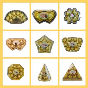 Boîte de boules de <span class=keywords><strong>chocolat</strong></span> fourrées au sable doré en gros pour la Saint-Valentin, cadeaux personnalisés OEM en <span class=keywords><strong>chocolat</strong></span> <span class=keywords><strong>noir</strong></span> et au lait - Product Image 4