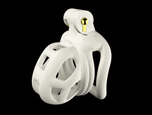 Dispositif de chasteté pour homme, noir, respirant, avec verrouillage du pénis, pour adulte - Product Image 5