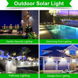 Projecteur <span class=keywords><strong>solaire</strong></span> LED 294/432 à <span class=keywords><strong>détecteur</strong></span> de mouvement, étanche, pour extérieur, allée, jardin, garage - Product Image 6