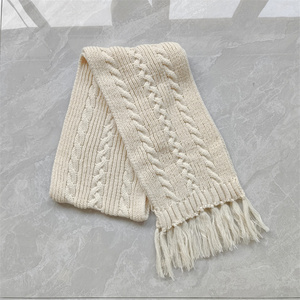 Conjunto de <span class=keywords><strong>gorro</strong></span> y bufanda larga de ganchillo <span class=keywords><strong>barato</strong></span> al por mayor personalizado talla única para todo tipo de bufanda y sombrero - Product Image 1