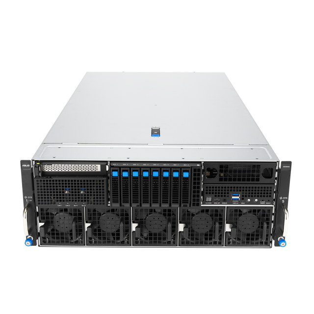 A SUS ESC8000A-E13 Series AI Supercomputing Server Dual AMD EPYC CPU High Density Virtualization Cloud Computing Data Center