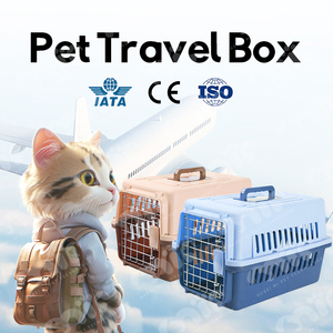 Jaula de <span class=keywords><strong>Transporte</strong></span> para Mascotas, Perros y Gatos, de Plástico Sostenible, para Viajes en Avión, Portátil - Product Image 2
