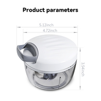 Trancheur manuel portable pour hachoir à ail pour légumes et fruits