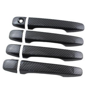 Cubierta de manija de puerta de fibra de carbono, accesorios de plástico ABS para Toyota <span class=keywords><strong>Prius</strong></span> XW30 30 30 zvw30 <span class=keywords><strong>zvw35</strong></span>, color negro, 2010 ~ 2015 - Product Image 1