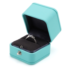 Caja de Joyería de Cuero PU Personalizable al por Mayor, Caja de Joyería Pequeña y Portátil, Exquisita Caja para Anillos - Product Image 1