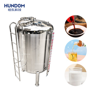 Réservoir de stockage vertical en acier inoxydable pour eau, produits chimiques, boissons et jus, avec échelle externe - Product Image 4