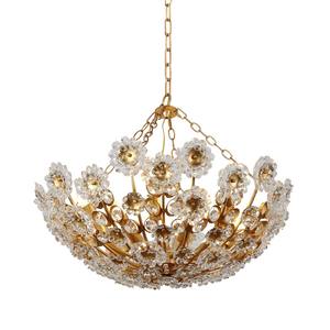 Lámpara colgante de cristal de estilo americano nuevo, de hierro y acrílico, de lujo ligero para sala de estar, lámpara colgante de alta gama para dormitorio - Product Image 2