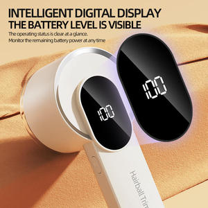 Anti-bouloches électrique portable avec couteau en acier à 6 lames, couvercle en maille épaissie et affichage du <span class=keywords><strong>niveau</strong></span> de batterie pour pulls - Product Image 3