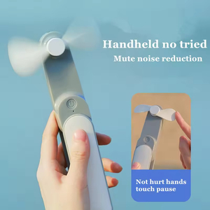 Ventilador Plegable 2 en 1 y Banco de Energía - Refrigeración Portátil de Mano con Carga de 5000 mAh, Regalo con Logotipo Personalizado - Product Image 5