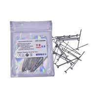 Crochets à bille orthodontiques 0.7-0.8-0.9, fermoirs dentaires sphériques en alliage d'acier inoxydable sans nickel, matériel de laboratoire dentaire manuel HS
