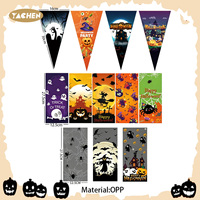 Bolsas de Regalo para Halloween YACHEN, Bolsas de OPP para Dulces, 120 Unidades, Cierres de Alambre, 12 Diseños, Venta al por Mayor para Fiestas de Disfraces, Golosinas para Niños