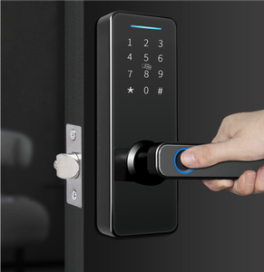 Thông Minh Vân tay Nhà Thông Minh Khóa cửa kỹ thuật số cerradura với xử lý RFID Bàn phím ttlock tthotel cửa gỗ khóa - Product Image 4