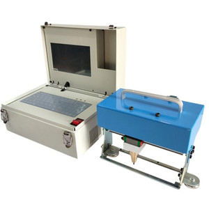 Machine de marquage par poinçonnage électromagnétique pneumatique pour plaques signalétiques, numéros de châssis, codes VIN portables - Product Image 1