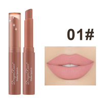 Rouge à lèvres mat, imperméable, hydratant, végétalien, longue tenue, couleur nude rouge haricot
