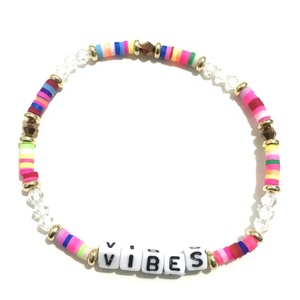 Kunden spezifische Regenbogen Untertasse Kapital Armband Günstige personal isierte Kinder Schmuck Spirituelle mehrere Ton Perlen Armband für Kinder - Product Image 6
