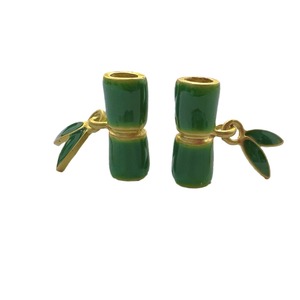 Alloy Dripping Bamboo Joint <b>Large</b> Hole <b>Beads</b> For Bracelet Making DIY Jewelry Accessories Mixed Shapes Oil Dripping Process - Product Image 5