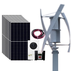 เครื่องกำเนิดไฟฟ้าพลังงานลมขนาดเล็กแบบไร้แกน R&X RX-XV1200 1200W 2KW 5KW แกนตั้ง 12V/24V/48V ใบพัดไฟเบอร์กลาส รุ่นไฮบริด RX-XV120 - Product Image 1