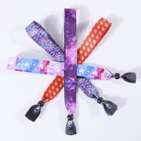 Benutzer definierte Polyester Stoff gewebt Rfid Armband Armband für Festival Events Party