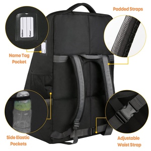 Sac de voyage pour siège auto personnalisé par un fabricant chinois, avec sangles de sac à dos, robuste, grand format, housse de siège auto rembourrée, sac à dos pour sièges auto - Product Image 4