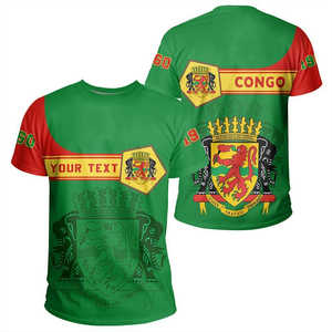 África Congo Valley Ropa indígena Tropical Transpirable Sudor Bleed Camiseta de alta calidad Imprimir-bajo demanda Camisa de hombre - Product Image 4