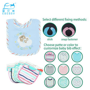 Bavaglino bavaglino bavaglino <span class=keywords><strong>Bandana</strong></span> 2 pezzi bavaglini per l'alimentazione bavaglino in cotone morbido di alta qualità con nappa - Product Image 2