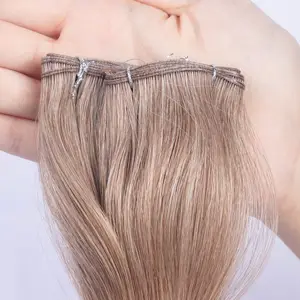 2024 Best Selling Genius Weft Hair Virgin Cuticle Genius Weft Double Drawn Natural Wave Beach Wave