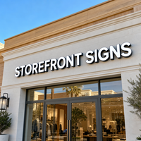 Letrero Personalizado para Edificio, Letrero LED 3D con Iluminación Frontal, Letras Iluminadas, Logotipo Comercial para Exteriores, para Lavado de Autos o Fachada de Tienda