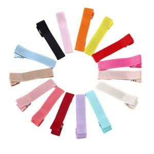 Simple Colorful Fabric Covered Duckbill Hair <b>Clip</b> 5 Cm For Women Daily Use Headwear - Product Image 5