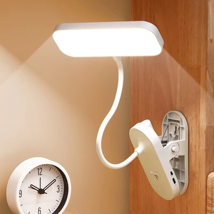 USB Şarjlı Klipsli LED Masa Lambası, Öğrenciler için Göz Dostu Okuma Lambası, Yurt Odası Çalışma Ofisi Taşınabilir - Product Image 3