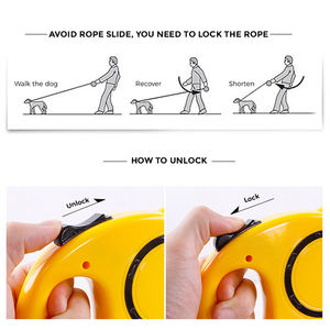 Aangepaste Groothandel Slip Loden Hondenriem Wandelen Jacht Camping Lang Duurzaam Handsfree Hond Riemen - Product Image 3