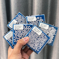 Melee Lab Diamonds yuvarlak kesim 1mm-1.5mm DEF / VVS-SI toptan Lab oluşturulan elmas HPHT CVD gevşek Lab yetiştirilen elmas