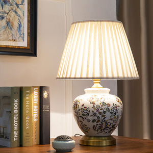 <strong>Modern</strong> Chinese <strong>Style</strong> Full Copper Ceramic Decorative <strong>Table</strong> <strong>Lamp</strong> - Product Image 3