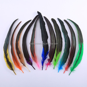 Oferta Económica: Plumas de Cola de Gallo Naturales Teñidas Directamente, de 30-35 cm, a Granel, Color Bronceado, <span class=keywords><strong>para</strong></span> Disfraces de Carnaval y Decoración - Product Image 6
