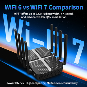 Módem 5G 802.11BE MT7988AV Quad Core 2,4G 5,8G, 6,0 GHz Tri-Band 1 * SFP 1*2,5G WAN 3 * Puertos LAN Gigabit Wifi7 5g <span class=keywords><strong>Router</strong></span> 5G CPE - Product Image 3