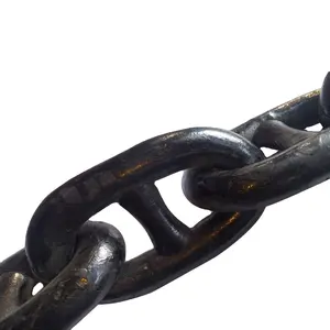 Cable de amarre de acero, accesorio de cuerda corta de acero, útil, duradero, cadena de anclaje de hierro soldado marino con peso de amarre