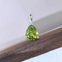 Pendentif en argent sterling 925 plaqué rhodium, coupe poire, avec divers types de pierres précieuses naturelles, pour femme, usage quotidien, vente en gros usine