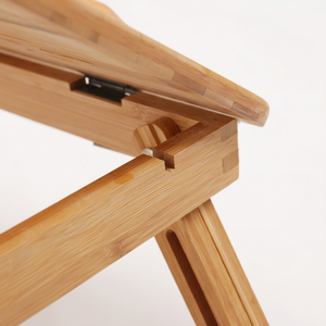 Soporte plegable para ordenador portátil, trípode de bambú, para uso en el hogar y la Oficina - Product Image 1