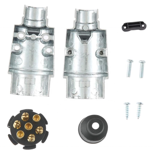 OEM <span class=keywords><strong>7</strong></span> Pin <span class=keywords><strong>remolque</strong></span> enchufe 12 V Socket kit/set aleación de aluminio <span class=keywords><strong>remolque</strong></span> <span class=keywords><strong>enganche</strong></span> <span class=keywords><strong>7</strong></span> Pin macho y hembra para camión Camper Van barco - Product Image 4