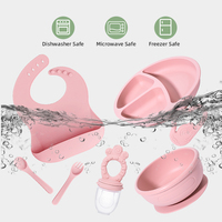 Ensemble d'alimentation pour bébé personnalisable, assiettes divisées, bol avec ventouse, assiettes en silicone pour bébé, assiette en silicone pour bébé
