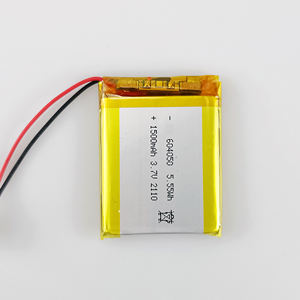 Плоский литий-полимерный чехол 604050, <span class=keywords><strong>3</strong></span>,7 в, 1350 мАч, литий-полимерные аккумуляторы, квадратная перезаряжаемая литий-полимерная батарея глубокого цикла с BMS CE - Product Image 4