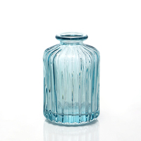 Bouteille d'aromathérapie en verre rayé 150 ml, bouteille diffuseur de parfum en verre de couleur personnalisée