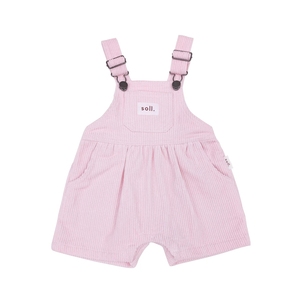 Trẻ em nhung kẻ treo dungrees quần áo trẻ em trung tính quần yếm ngắn - Product Image 3