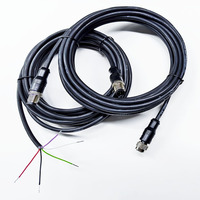 Arnés de Cableado Personalizado de Fábrica China OEM M12, Cable Eléctrico de Ensamblaje M12 de 5 Pines IP67